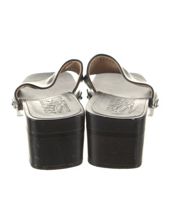 Salvatore Ferragamo Leather Slides