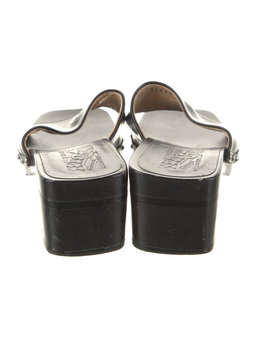 Salvatore Ferragamo Leather Slides