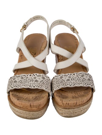 Salvatore Ferragamo Leather Animal Print Espadrilles