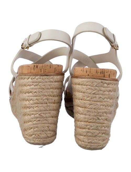 Salvatore Ferragamo Leather Animal Print Espadrilles