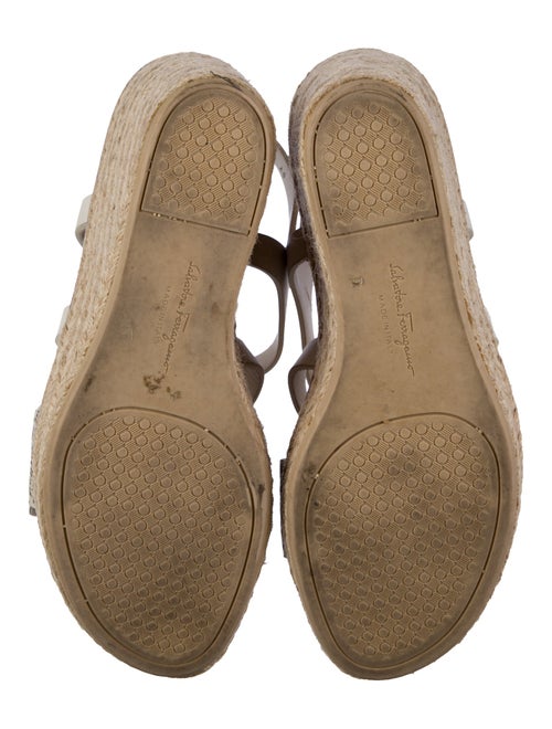 Salvatore Ferragamo Leather Animal Print Espadrilles