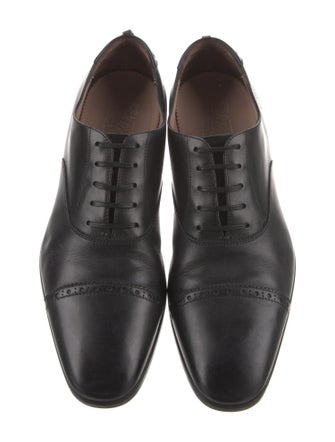 Salvatore Ferragamo Leather Monk Straps