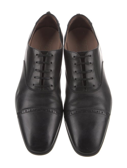 Salvatore Ferragamo Leather Monk Straps