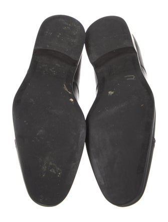 Salvatore Ferragamo Leather Monk Straps