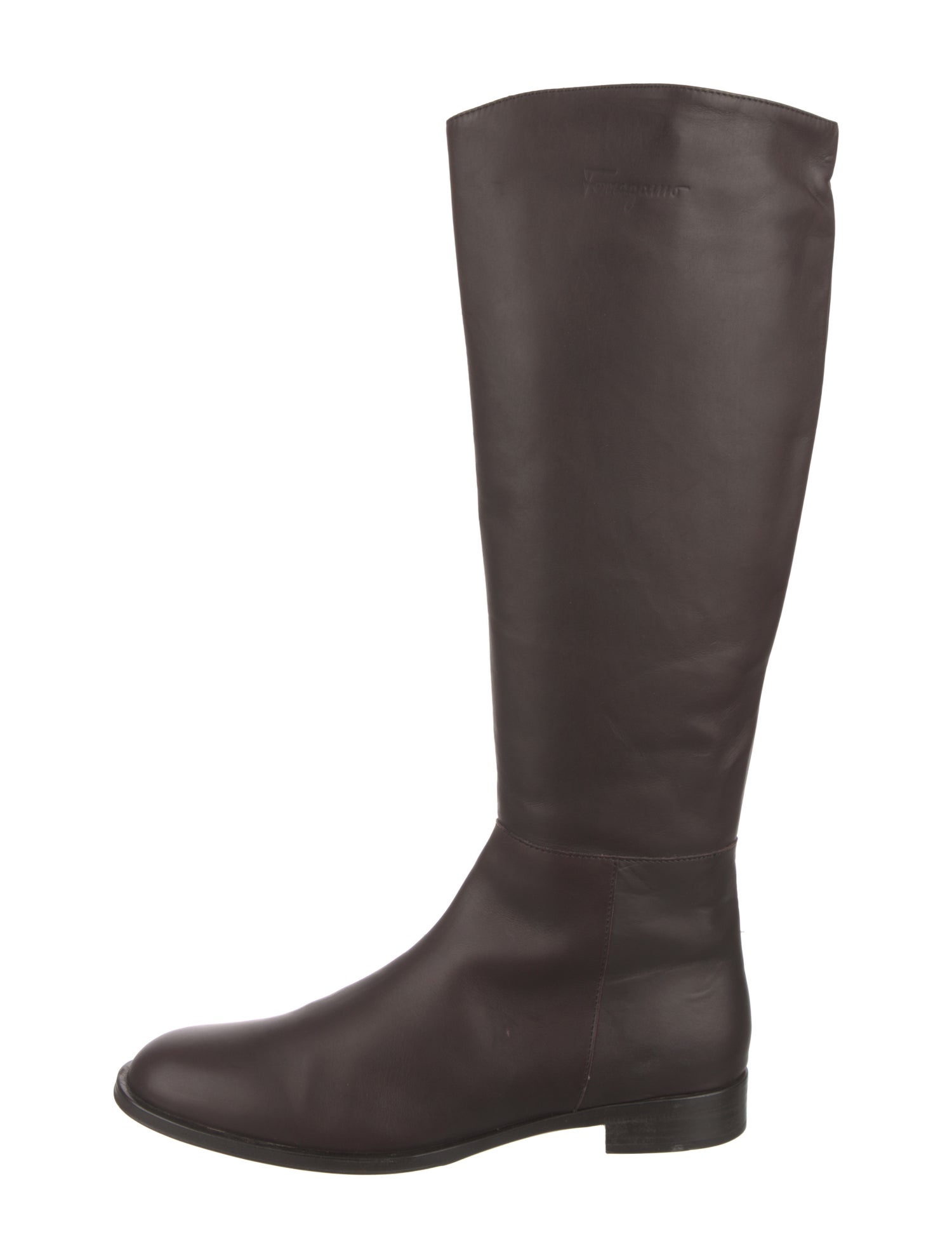 Salvatore Ferragamo Leather Riding Boots
