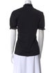 Salvatore Ferragamo Mock Neck Short Sleeve Polo