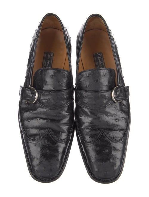 Salvatore Ferragamo Gancini Logo Leather Dress Loafers