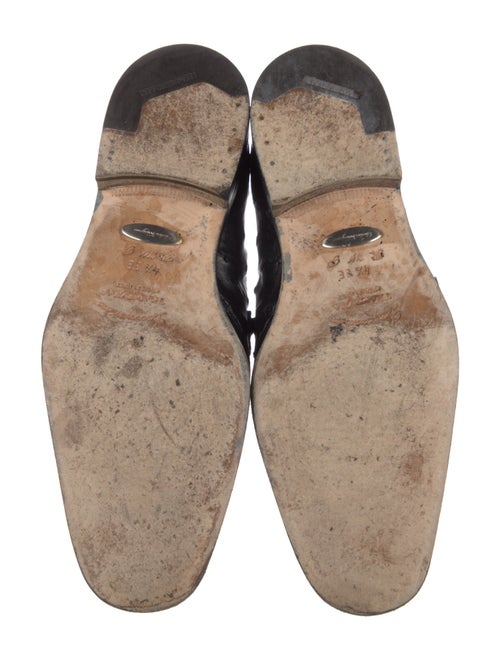 Salvatore Ferragamo Gancini Logo Leather Dress Loafers