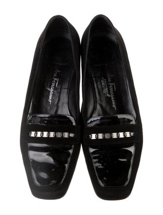 Salvatore Ferragamo Suede Tassel Accents Loafers