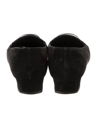 Salvatore Ferragamo Suede Tassel Accents Loafers