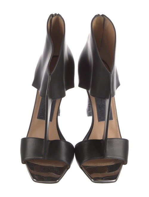 Salvatore Ferragamo Leather T-Strap Sandals