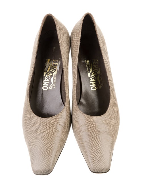 Salvatore Ferragamo Leather Printed Pumps