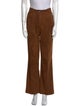 Salvatore Ferragamo Lamb Leather Wide Leg Pants