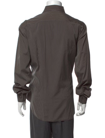 Salvatore Ferragamo Striped Long Sleeve Shirt