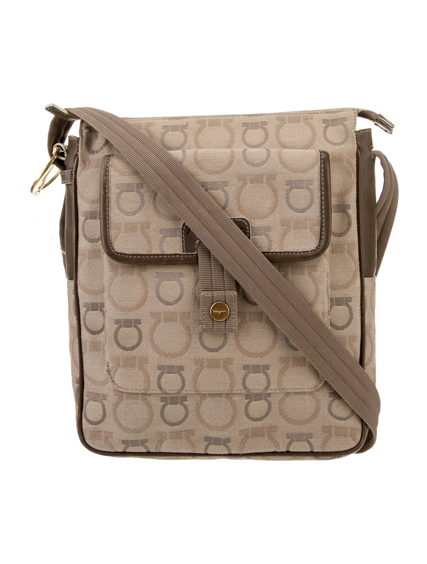 Salvatore Ferragamo Canvas Shoulder Bag