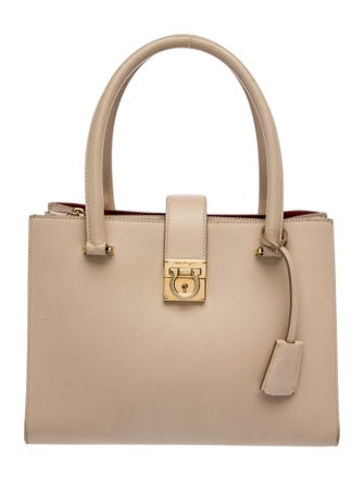 Salvatore Ferragamo Leather Top Handle Bag