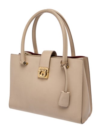 Salvatore Ferragamo Leather Top Handle Bag