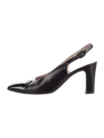 Salvatore Ferragamo Leather Slingback Pumps
