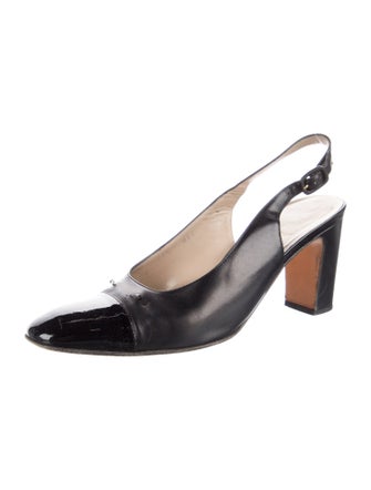 Salvatore Ferragamo Leather Slingback Pumps