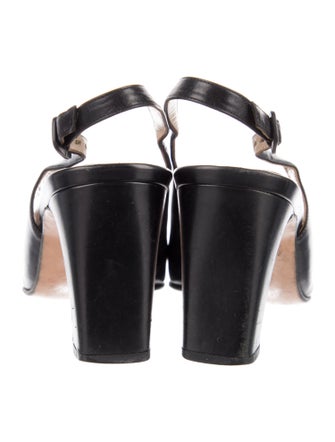 Salvatore Ferragamo Leather Slingback Pumps