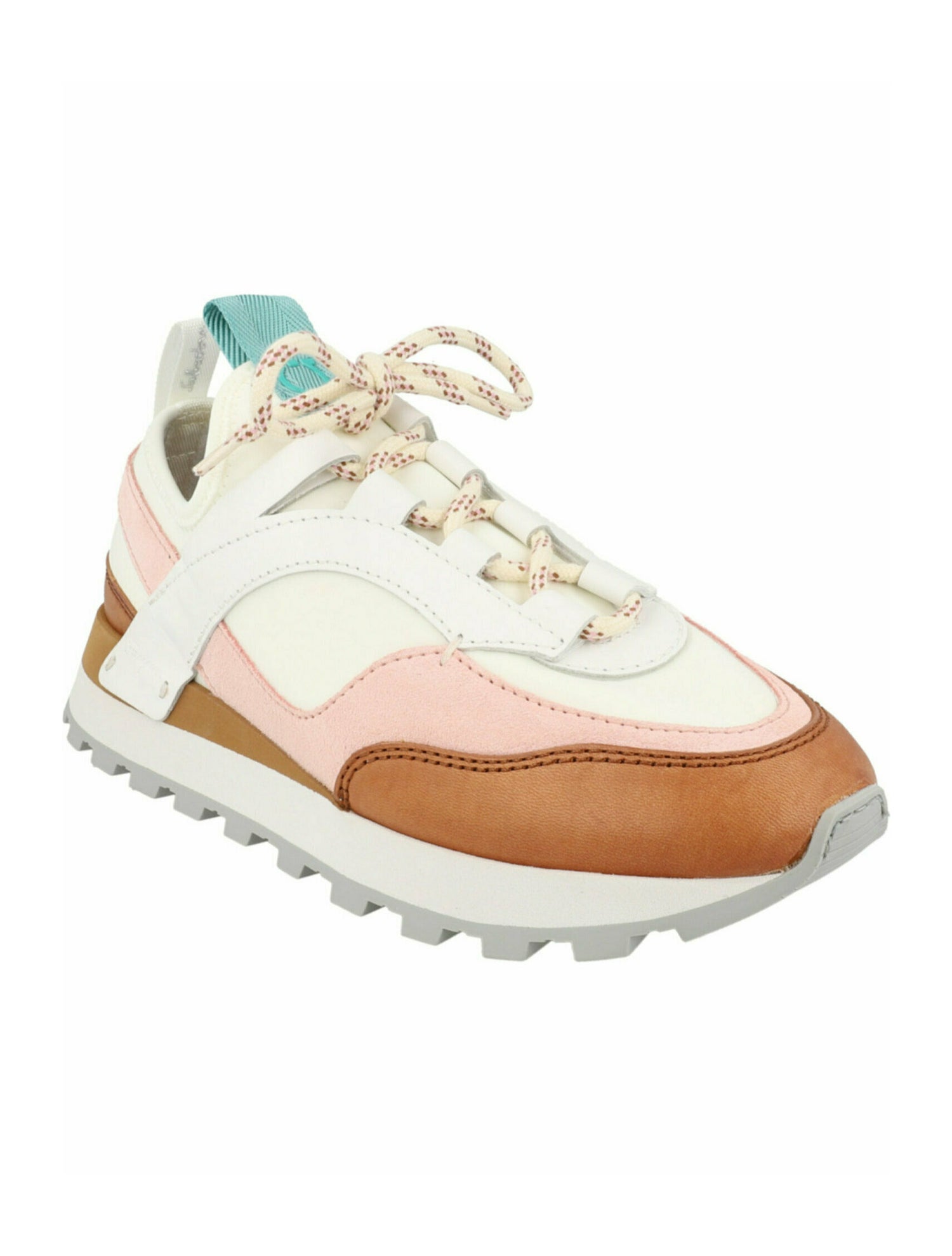 Salvatore Ferragamo Colorblock Pattern Athletic Sneakers w/ Tags