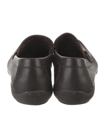 Salvatore Ferragamo Gancini Logo Leather Loafers