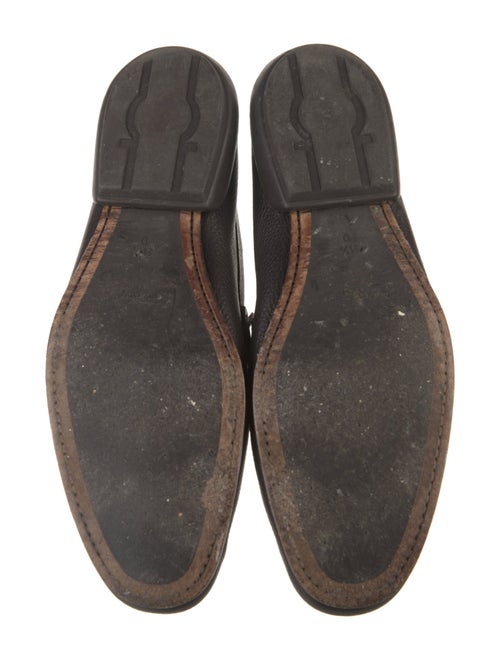 Salvatore Ferragamo Gancini Logo Leather Loafers