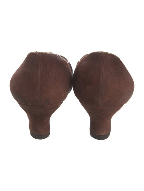 Salvatore Ferragamo Vara Bow Accent Suede Pumps