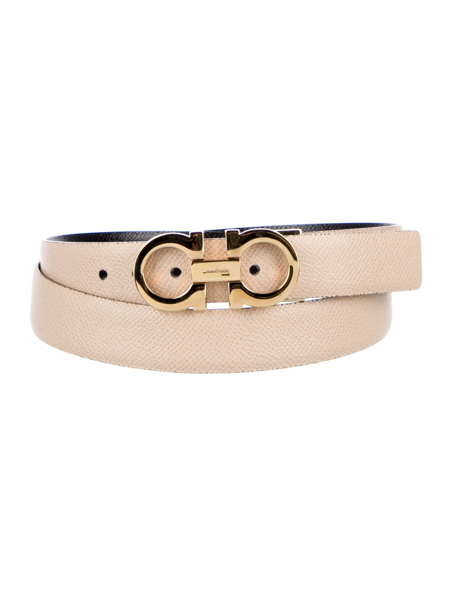 Salvatore Ferragamo Skinny Leather Belt