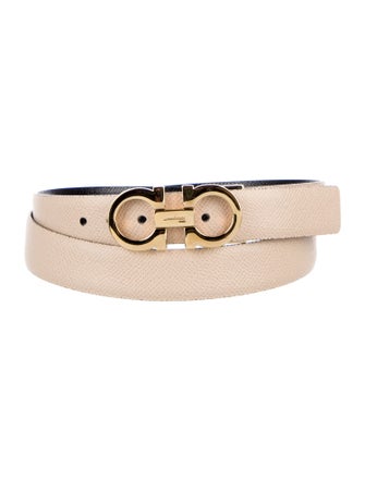 Salvatore Ferragamo Skinny Leather Belt
