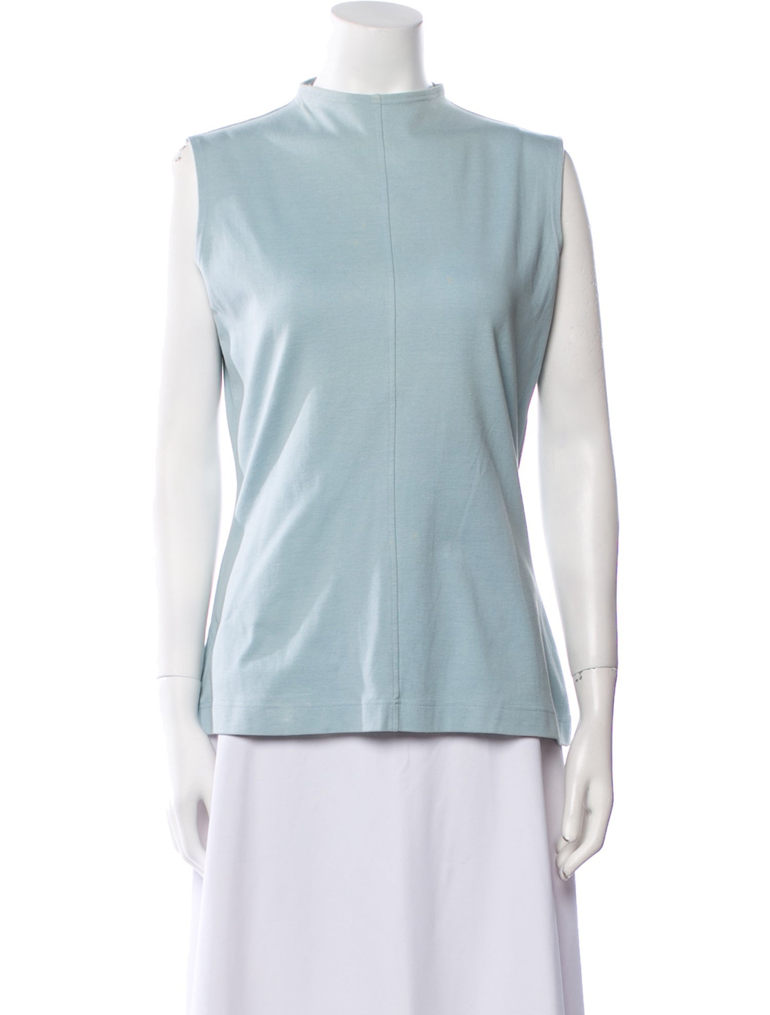 Salvatore Ferragamo Mock Neck Sleeveless Tunic