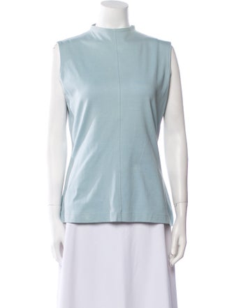 Salvatore Ferragamo Mock Neck Sleeveless Tunic