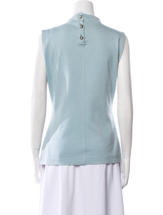 Salvatore Ferragamo Mock Neck Sleeveless Tunic