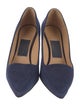 Salvatore Ferragamo Suede Lasercut Accents Pumps