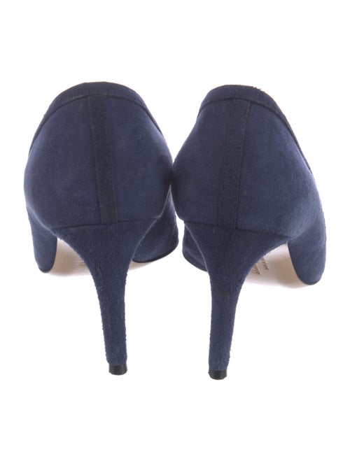 Salvatore Ferragamo Suede Lasercut Accents Pumps