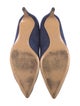 Salvatore Ferragamo Suede Lasercut Accents Pumps