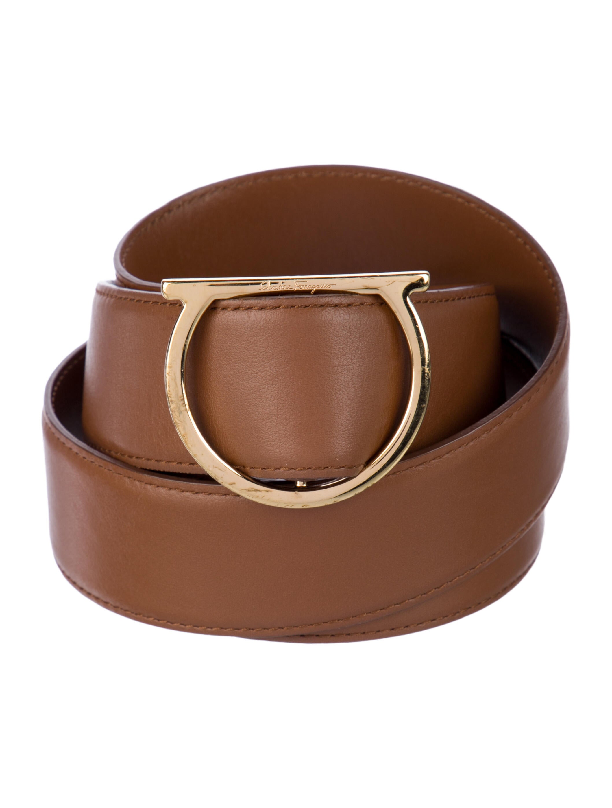 Salvatore Ferragamo Skinny Leather Belt