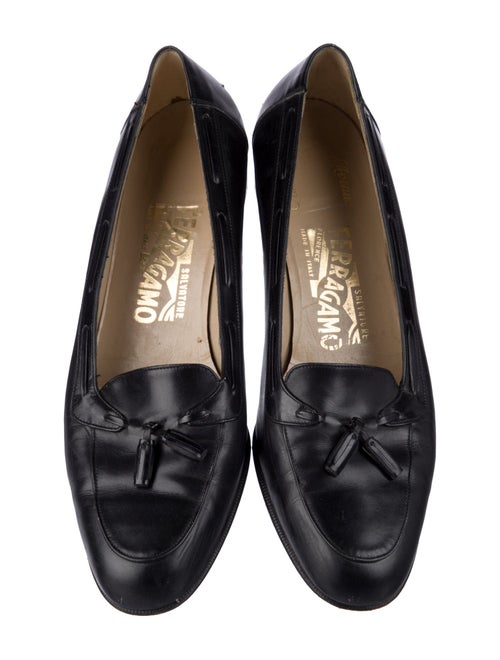 Salvatore Ferragamo Gancini Logo Leather Loafers