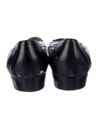 Salvatore Ferragamo Gancini Logo Leather Loafers