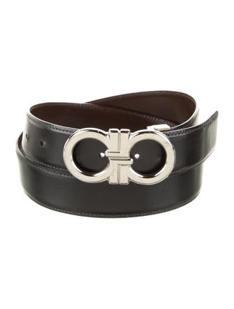 Salvatore Ferragamo Skinny Leather Belt