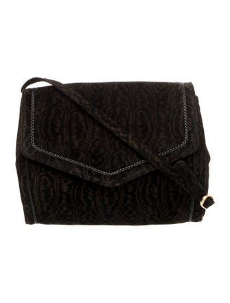 Salvatore Ferragamo Velvet Crossbody Bag