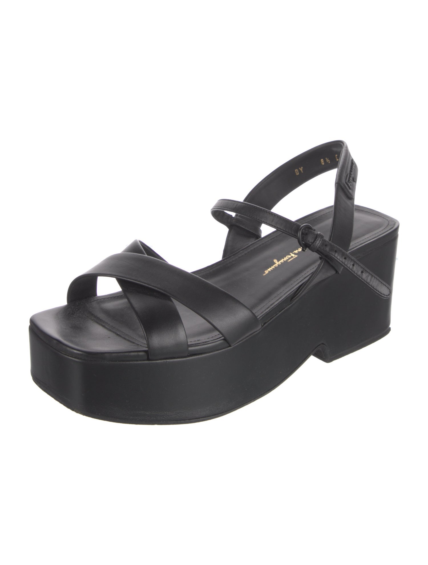 Salvatore Ferragamo Leather Slingback Sandals