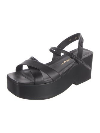 Salvatore Ferragamo Leather Slingback Sandals
