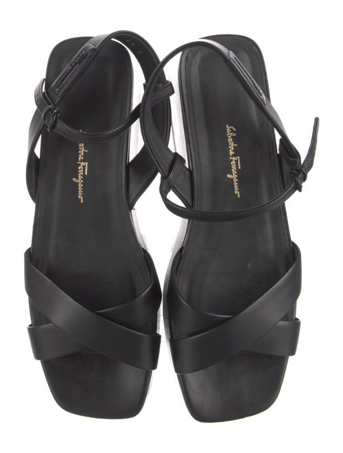 Salvatore Ferragamo Leather Slingback Sandals