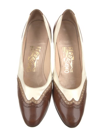 Salvatore Ferragamo Leather D'Orsay Pumps