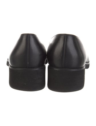 Salvatore Ferragamo Gancini Logo Leather Flats