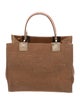 Salvatore Ferragamo Canvas Top Handle Bag