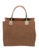 Salvatore Ferragamo Canvas Top Handle Bag