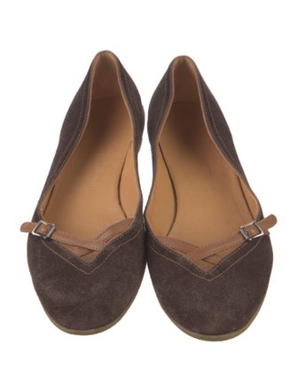 Salvatore Ferragamo Suede Flats