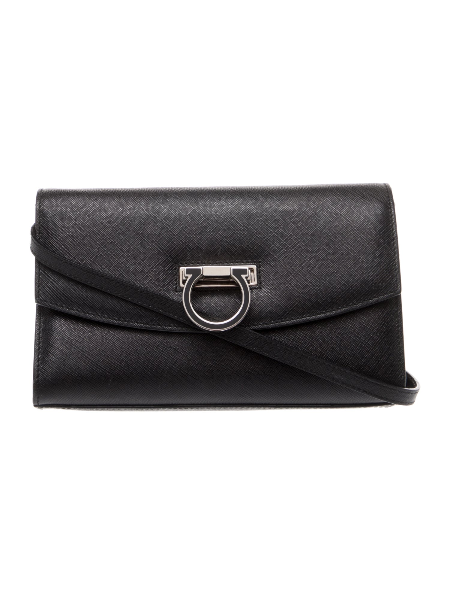 Salvatore Ferragamo Saffiano Leather Clutch